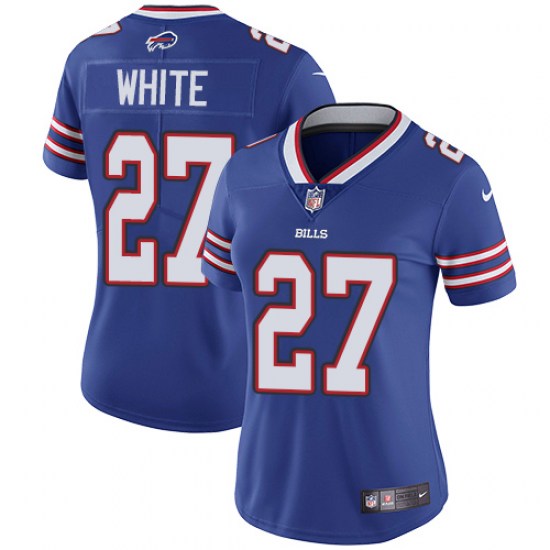 Women's Buffalo Bills #27 Tre'Davious White Blue Vapor Untouchable Limited Stitched NFL Jersey(Run Small)