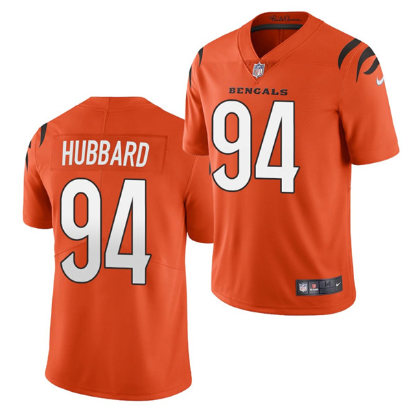 Women's Cincinnati Bengals #94 Sam Hubbard 2021 New Orange Vapor Limited Stitched Jersey(Run Small)