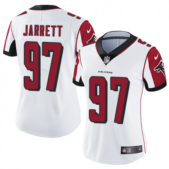 Women's Atlanta Falcons # 97 Grady Jarrett White Vapor Untouchable Limited Stitched NFL Jersey(Run Small)