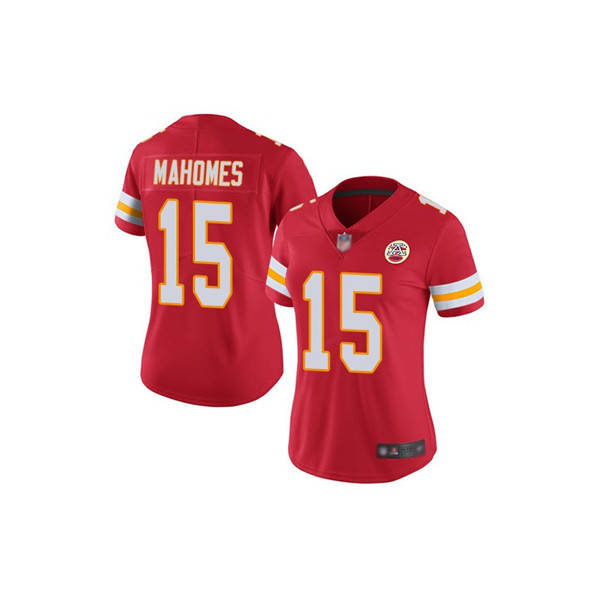 Women's Kansas City Chiefs #15 Patrick Mahomes Red 2021 Super Bowl LV Stitched NFL Jersey(Run Small)