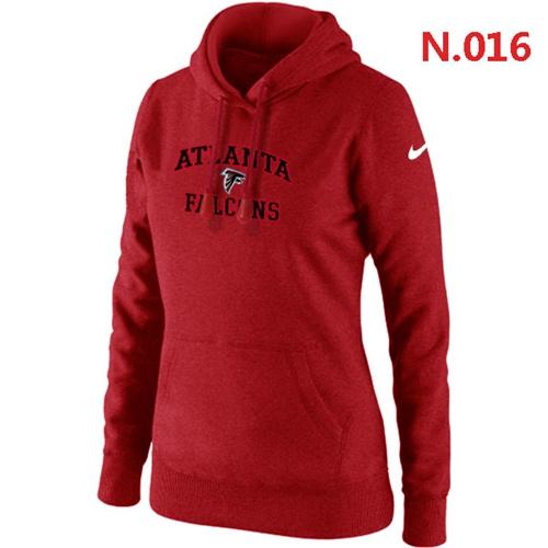 Women's Nike Atlanta Falcons Heart & Soul Pullover Hoodie Red