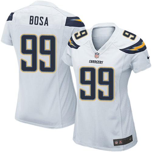 Nike Chargers #99 Joey Bosa White Women's Stitched NFL Elite Jersey