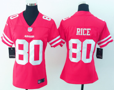 Women's Nike San Francisco 49ers #80 Jerry Rice Red Vapor Untouchable Limited Stitched NFL Jersey