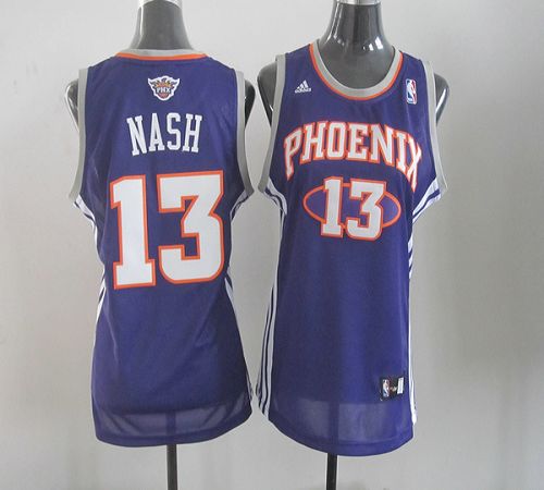 Suns #13 Steve Nash Purple Women's Road Stitched NBA Jersey