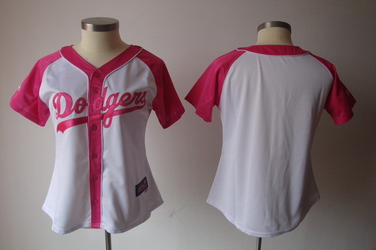 Women's Los Angeles Dodgers Blank Pink Splash Fashion Stitched MLB Jersey