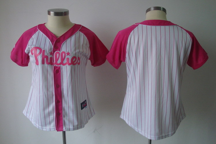 Women's Philadelphia Phillies Blank Pink Splash Fashion Stitched MLB Jersey