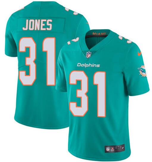 Youth Miami Dolphins #31 Byron Jones Aqua Vapor Untouchable Limited Stitched NFL Jersey