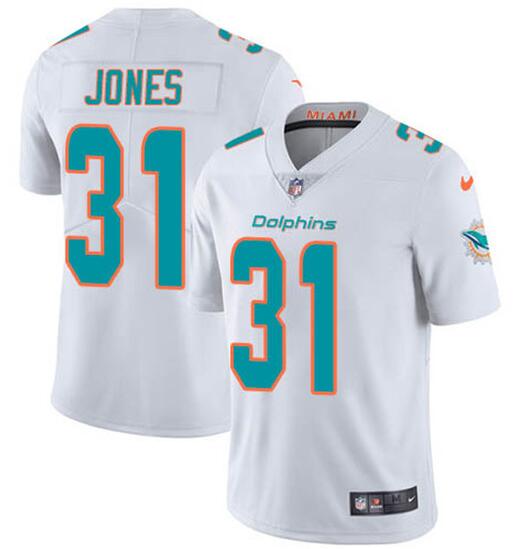 Youth Miami Dolphins #31 Byron Jones White Vapor Untouchable Limited Stitched NFL Jersey
