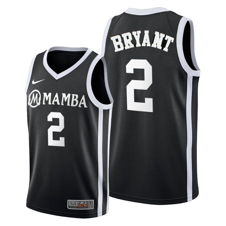 Youth Los Angeles Lakers #2 Kobe Brant“Mamba” Black Stitched NBA Jersey