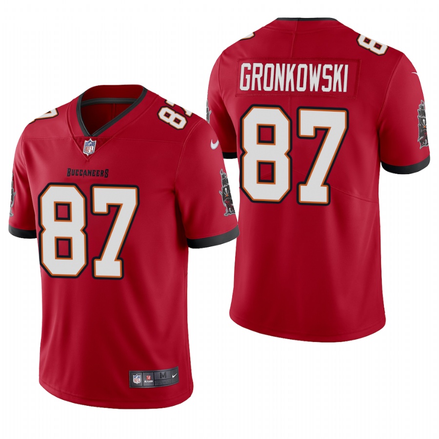 Youth Tampa Bay Buccaneers #87 Rob Gronkowski New Red Vapor Untouchable Limited Stitched Jersey