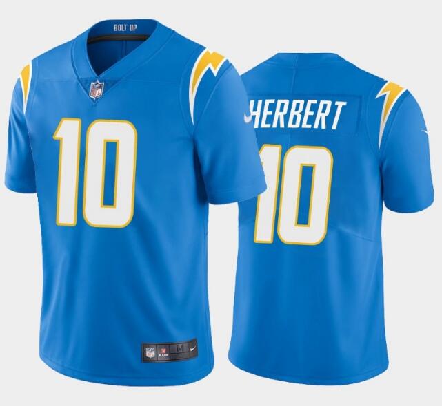 Toddlers Los Angeles Chargers #10 Justin Herbert Light Blue Vapor Limited Stitched Jersey