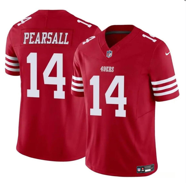 Youth San Francisco 49ers #14 Ricky Pearsall Red 2024 Draft F.U.S.E. Vapor Untouchable Limited Stitched Football Jersey