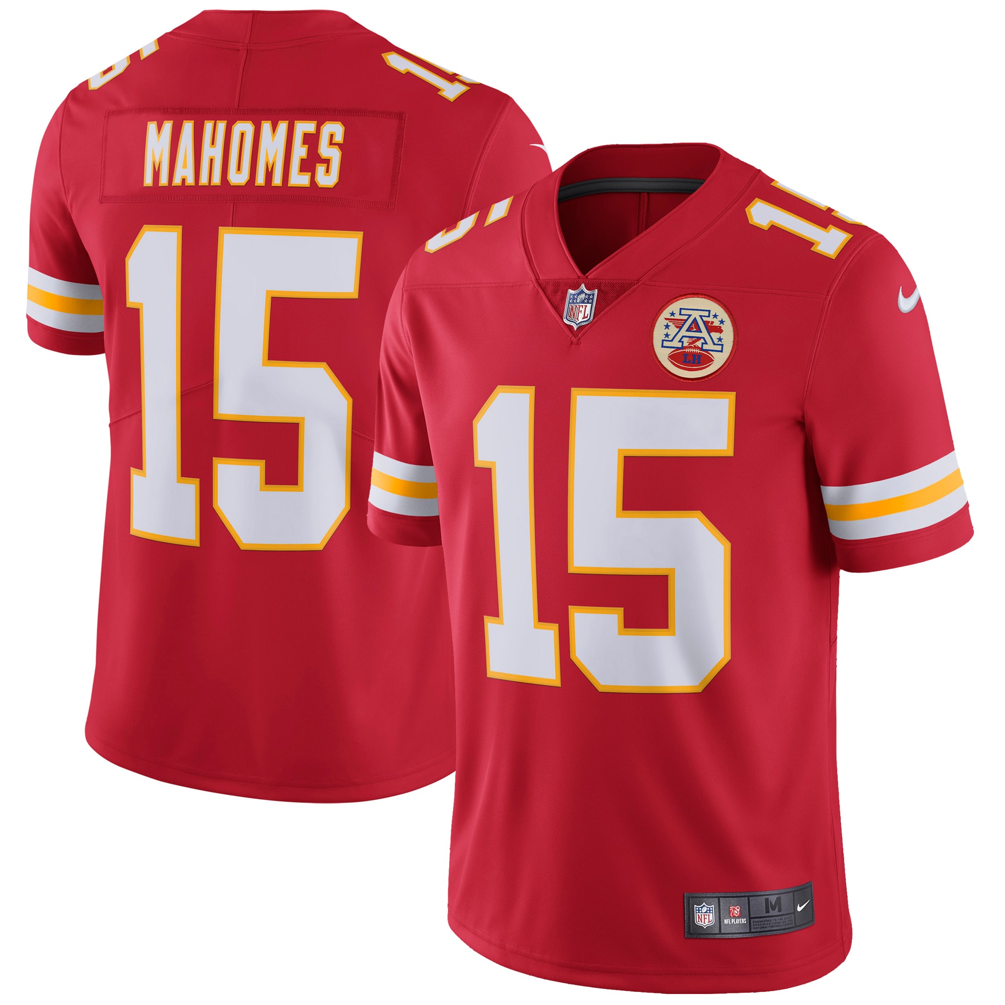 Youth Kansas City Chiefs #15 Patrick Mahomes Red Vapor Untouchable Limited Stitched NFL Jersey