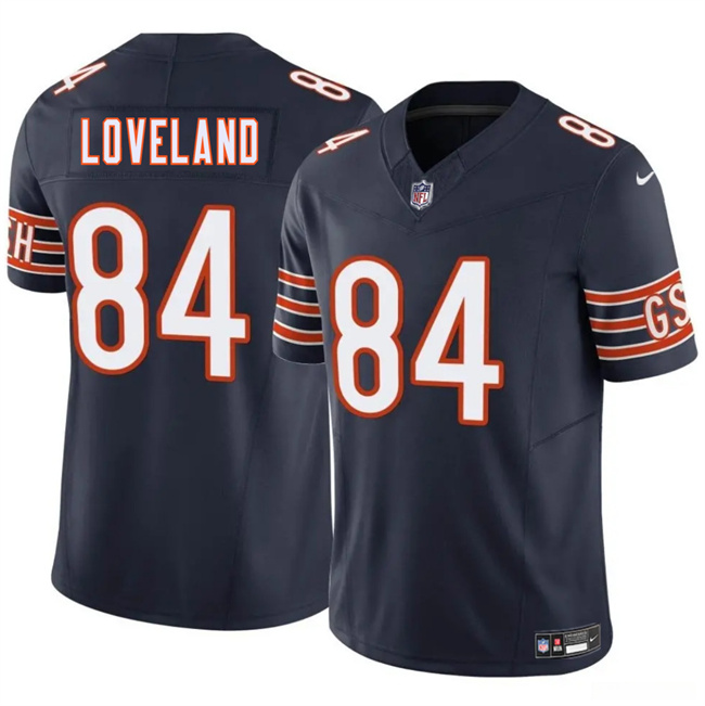 Youth Chicago Bears #84 Colston Loveland Navy 2025 Draft F.U.S.E. Vapor Untouchable Limited Stitched Football Jersey