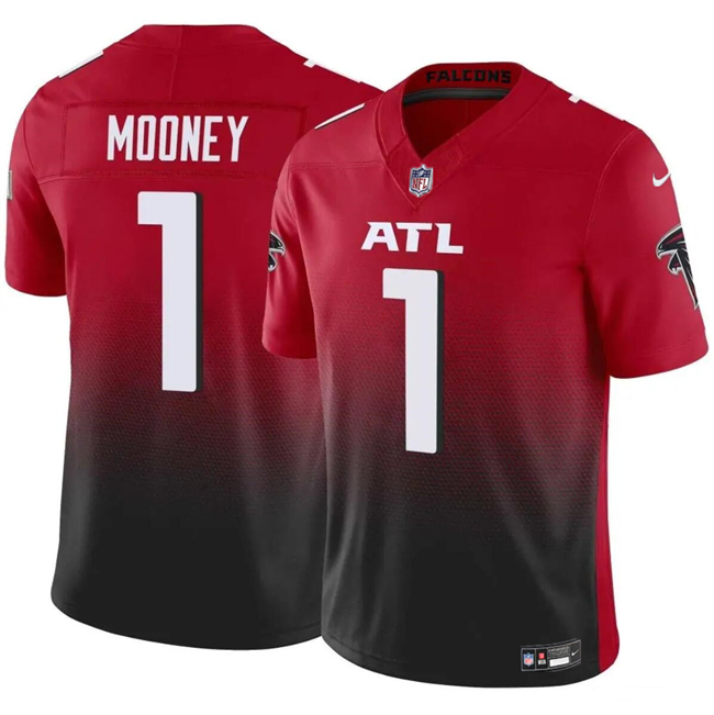 Youth Atlanta Falcons #1 Darnell Mooney Red/Black 2024 F.U.S.E. Vapor Untouchable Limited Stitched Football Jersey