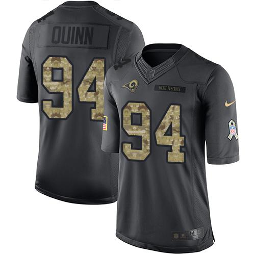 Nike Rams #94 Robert Quinn Black Youth Stitched NFL Limited 2016 Salute to Service Jersey