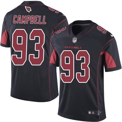 Nike Cardinals #93 Calais Campbell Black Youth Stitched NFL Limited Rush Jersey