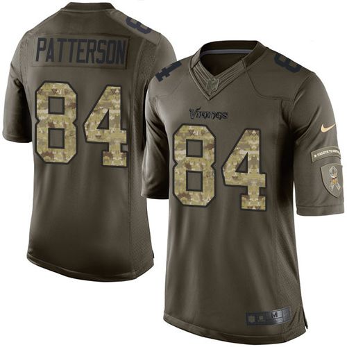 Nike Vikings #84 Cordarrelle Patterson Green Youth Stitched NFL Limited Salute to Service Jersey