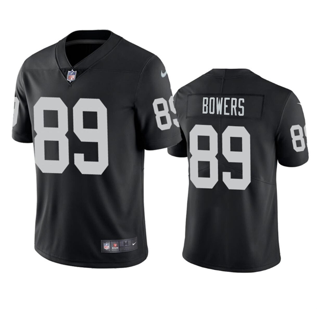 Youth Las Vegas Raiders #89 Brock Bowers Black 2024 Draft Vapor Stitched Football Jersey