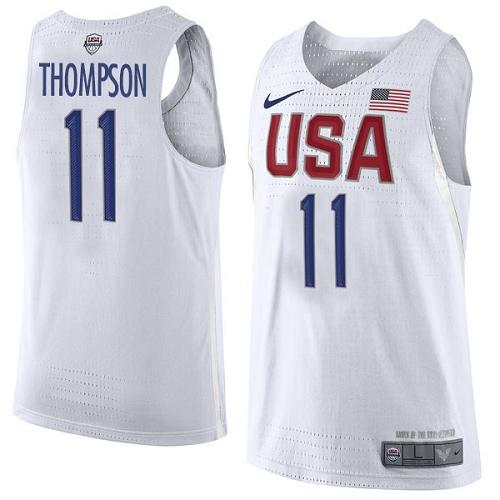 Nike Team USA #11 Klay Thompson White 2016 Dream Team Game Youth NBA Jersey