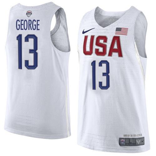 Nike Team USA #13 Paul George White 2016 Dream Team Game Youth NBA Jersey