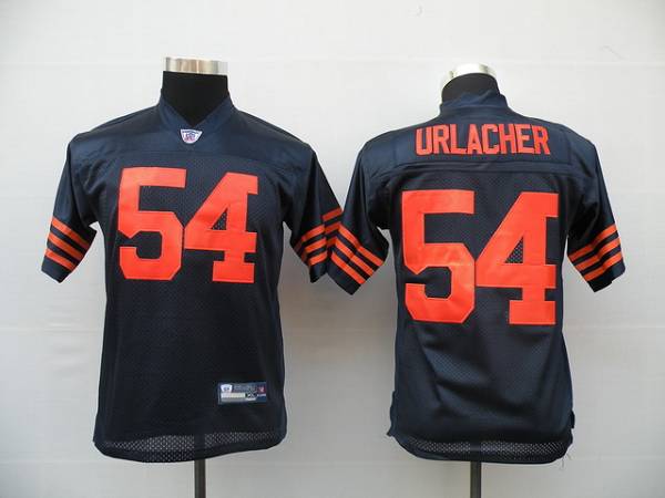 Bears #54 Brian Urlacher Blue/Orange 1940s Throwback Stitched Youth NFL Jersey