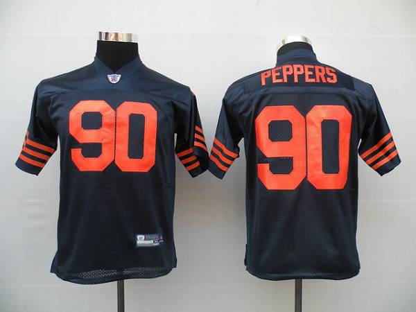 Bears #90 Julius Peppers Blue/Orange 1940s Throwback Stitched Youth NFL Jersey