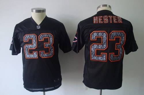 Sideline Black United Bears #23 Devin Hester Stitched Youth NFL Jersey