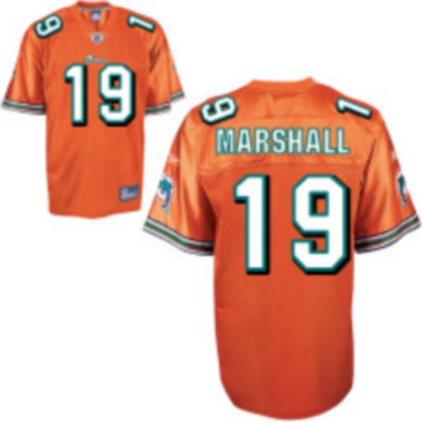 Dolphins #19 Brandon Marshall Orange Stitched Youth NFL Jersey