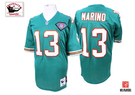 Mitchell And Ness Dolphins #13 Dan Marino Green Stitched Throwback Youth NFL Jersey