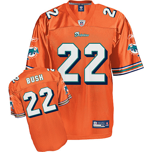 Dolphins #22 Reggie Bush Orange Stitched Youth NFL Jerseys