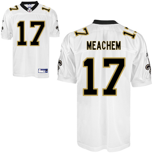 Saints #17 Robert Meachem White Stitched Youth NFL Jersey