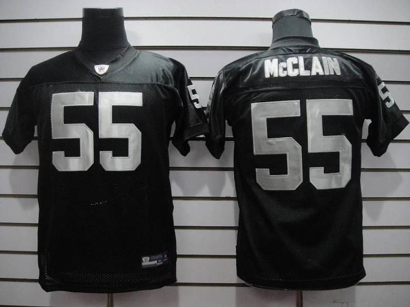 Raiders #55 Rolando McClain Black Stitched Youth NFL Jersey