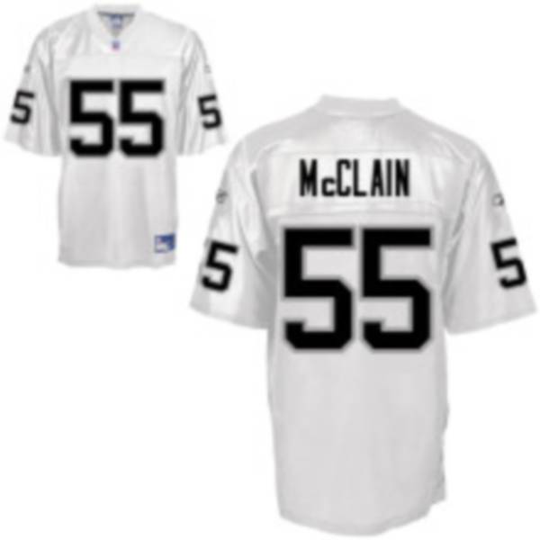 Raiders #55 Rolando McClain White Stitched Youth NFL Jersey