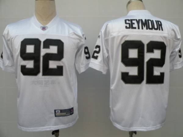 Raiders #92 Richard Seymour White Stitched Youth NFL Jersey
