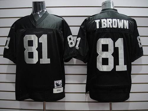 Raiders #81 T.Brown Black Stitched Youth NFL Jersey