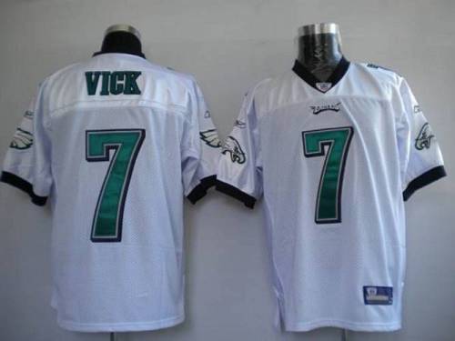 Eagles #7 Michael Vick White Stitched Youth NFL Jersey