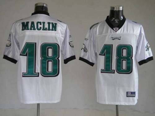 Eagles #18 Jeremy Maclin White Stitched Youth NFL Jersey