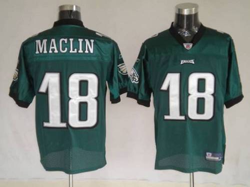 Eagles #18 Jeremy Maclin Green Stitched Youth NFL Jersey