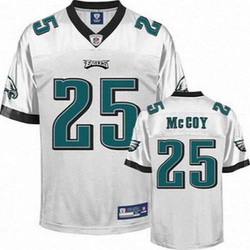 Eagles #25 LeSean McCoy White Stitched Youth NFL Jersey