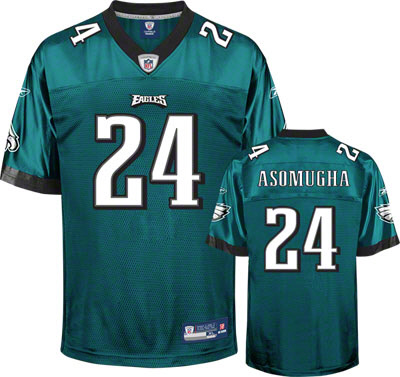 Eagles #24 Nnamdi Asomugha Green Stitched Youth NFL Jersey
