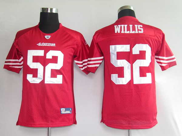 49ers #52 Patrick Willis Red Stitched Youth NFL Jersey