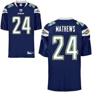 Chargers #24 Ryan Mathews Dark Blue Stitched Youth NFL Jersey