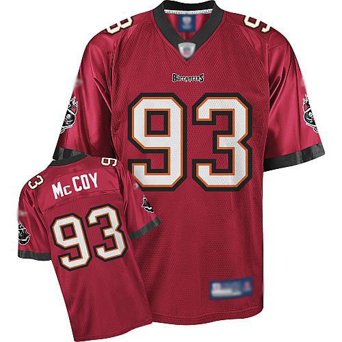 Buccaneers #93 Gerald McCoy Red Stitched Youth NFL Jersey
