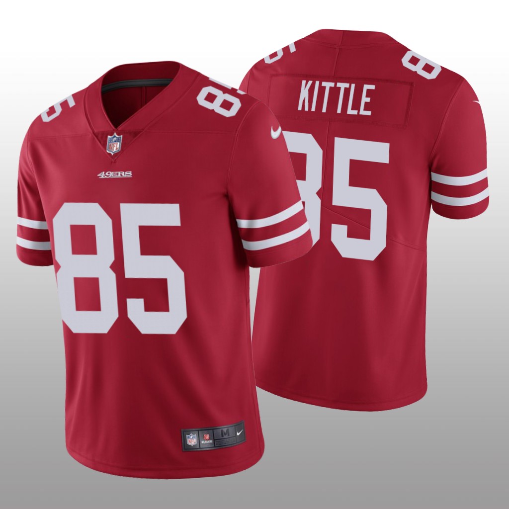 Youth NFL San Francisco 49ers #85 George Kittle Red Vapor Untouchable Limited Stitched Jersey