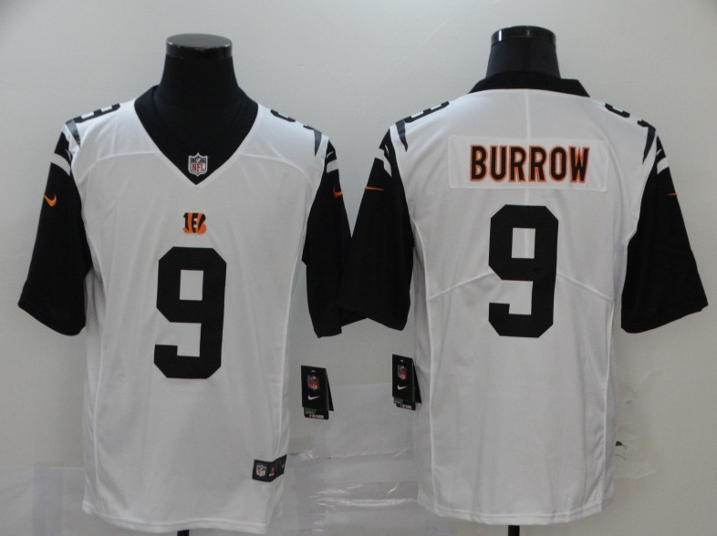Toddler Cincinnati Bengals #9 Joe Burrow White Limited Stitched NFL Jersey