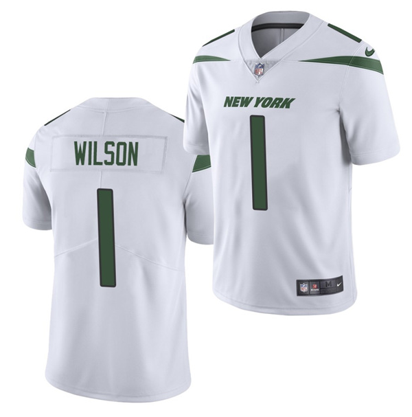 Youth New York Jets #1 Zach Wilson 2021 NFL Draft White Vapor Untouchable Limited Stitched Jersey