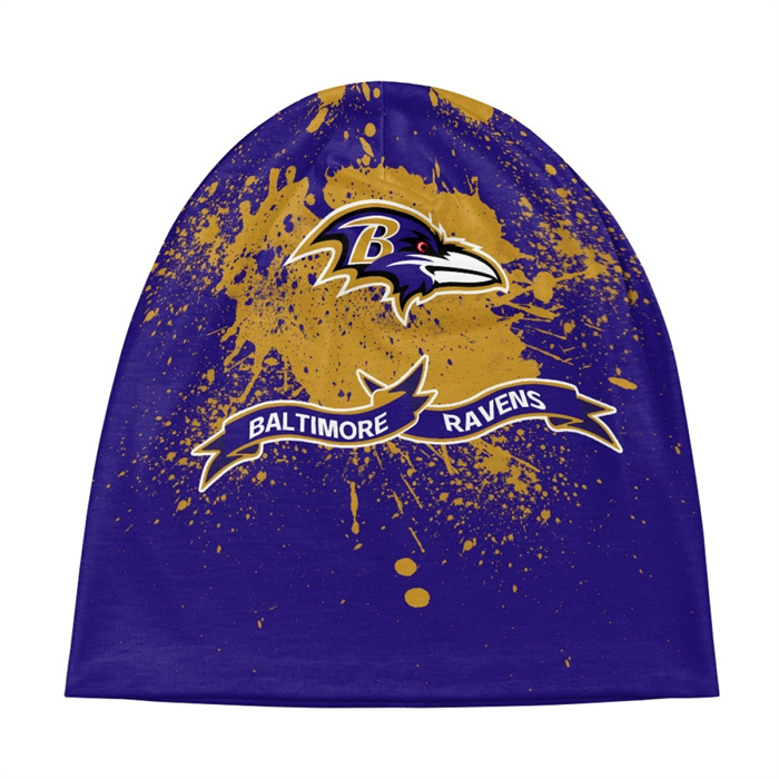 Baltimore Ravens Baggy Skull Hats 091