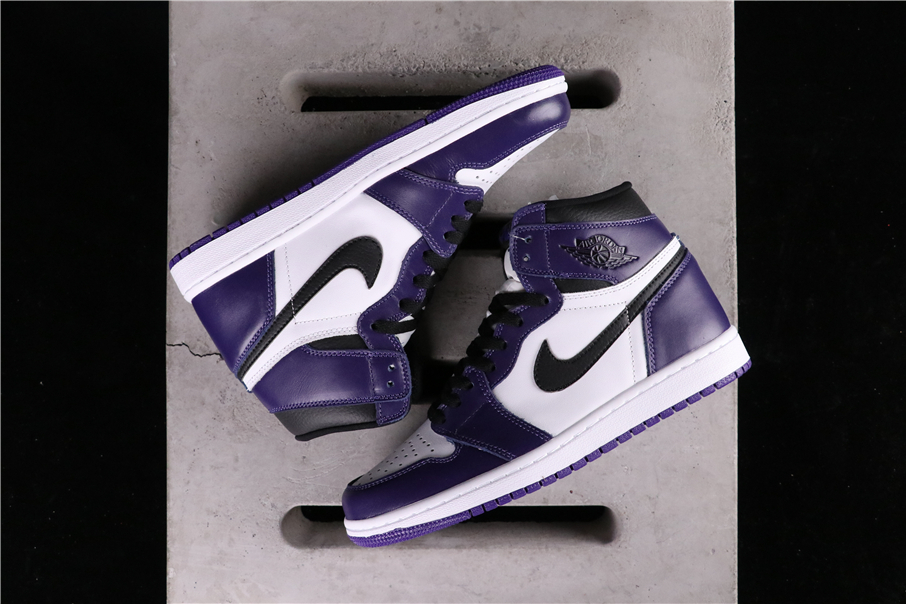 Men's Running weapon Air Jordan 1 Air High OG “Court Purple” Shoes 085