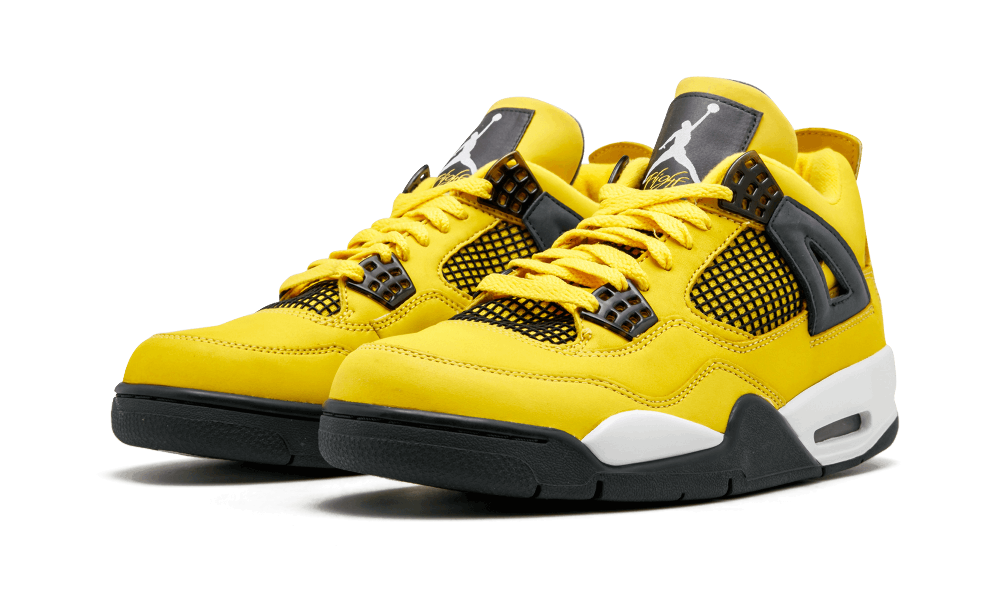 Men's Hot Sale Running weapon Air Jordan 4 Yellow Shoes 043